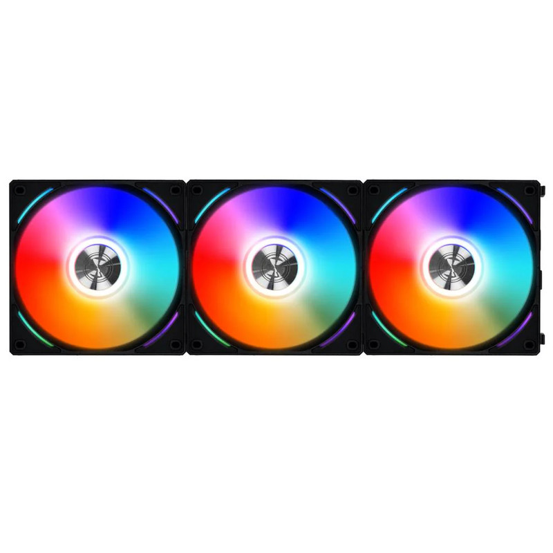 Lian Li 120mm UNI FAN AL120 3x12cm Fan w/ Controller - Black - مروحة تبريد
